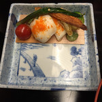 柏屋旅館 - 鯛の煎り雲丹焼き　2015.05