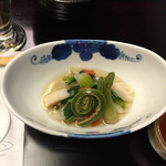 柏屋旅館 - 春野菜と帆立のお浸し　2015.05