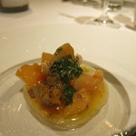 レストラン ラッセ - 27年5月　ツブ貝マントバーブソース