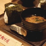 コメダ和喫茶 おかげ庵 - おむすびセット(鯖)