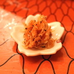 京懐石 吉泉 - 海老のちりめん　(2015/04)