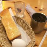 Komeda Kohi Ten - アイスコーヒー(普通サイズ)とモーニング♪