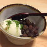 流山 すず季 - おまかせ会席 デザート
      そばがき善哉 アイス添え