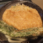 はなまるうどん - うどんにちくわ磯辺揚げを入れてみる(2015.5.12)