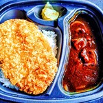 ほっともっと - プレミアム牛肉黒カレー(ロースカツ)