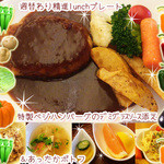 菜食健美 - 特製ベジハンバーグのデミグラスソース添え