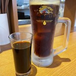 日高屋 - ドリンク写真:#ドラゴンハイボール&グラス紹興酒