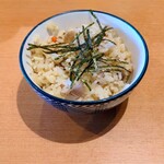 薬膳ラーメン 本丸 - 鶏そぼろとレンコンの炊きこみご飯