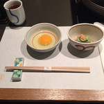 Kisoji - 付き出し  卵 おかわり自由