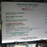 Two Hot Tomatoes - 2013年のメニュー