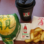 ケンタッキーフライドチキン - ドリンク写真:とろ~り月見和風カツバーガーこぼれタルタル