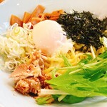 壱角家 × 油そば総本店 - 料理写真:韓国海苔温玉油そば