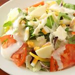 Caesar salad with Hokkaido mozzarella and crispy vegetable croutons
