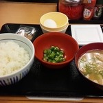 Nakau - 朝まぜごはん納豆定食(とん汁変更)  380円 