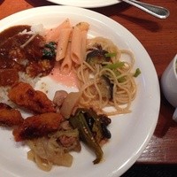 リストランテ・オステリア - カレーと明太子ペンネカキフライ和風パスタとスープ