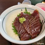 初駒 - 軽く鮪をヅケにされたミニ山掛け丼