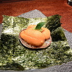 Samwells - ウニとおこげ飯の手巻き