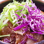 金澤屋牛肉店 - ランチステーキ丼(大・逆側から)