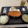 松のや - 得朝ロースかつ定食(小鉢なし) 550円 ♪
