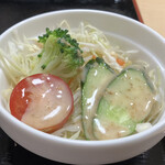 そば処 いりや - 五目みそラーメンのサラダ(ランチ時のみ)