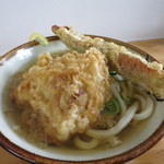 西端手打 上戸うどん - 鳥天のっけ　釜揚げ冷