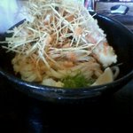 明石天かき揚げぶっかけ（冷・ちくわ天トッピング）