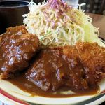 レストラン みよし - トンカツ定食、すんごいボリューム！