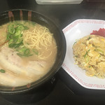 三久ラーメン - ラーメン、小チャーハン（Bセット）