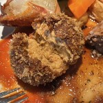 文化洋食店 一本松kitchen - カニコロッケ断面