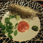 御料理 貴船 - 鮎のカダイフ巻き