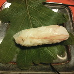 御料理 貴船 - ヒラメの柏鮨