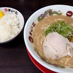天下一品 - 料理写真:ラーメンセット(こってり)1,000円