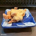 盛岡開運酒場 ぐらん炭 - 鶏の唐揚げ いぶりがっこのタルタルソース
