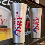 盛岡開運酒場 ぐらん炭 - チェイサー代わりにスーパードライ