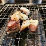 盛岡開運酒場 ぐらん炭 - 活蛸ブツの炙り