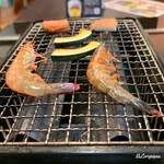 盛岡開運酒場 ぐらん炭 - つきだしはバーベキュースタイル