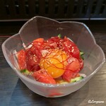 盛岡開運酒場 ぐらん炭 - まぐろユッケ