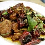 大鵬 - 羊肉のクミン四川唐辛子青花椒香り炒め　１９５０円