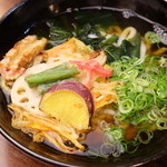 老松うどん - かきあげうどん