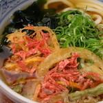 老松うどん - 紅しょうが天うどん