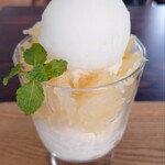 高知アイスカフェ よさこい咲都 - 料理写真:ミニパフェ 土佐文旦