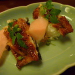 黒崎 田舎庵 日日屋 - 【蒲焼コース】の鰻寿司♪