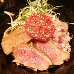 饗 くろ喜 - 15.05.14【季節の限定】ローストトマトと鴨の和えそば(1000円)