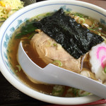 天竺 - セットのラーメン、ミニ。