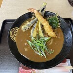 手打ちうどん 紅屋 - 料理写真:海老天カレーうどん1,580円