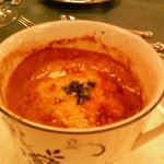 メインダイニングルーム 三笠 - オニオングラタンスープ