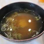 気仙沼プラザホテル - 三陸産　赤皿貝　お味噌汁