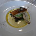 ラ・パルム・ドール - 鯛のポワレ・きのこの焼リゾット添え