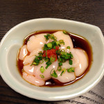Sushiya No Kanehachi - 五千円コースの一品目 白子のぽん酢