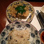 榮屋 - 鶏つくねしそ巻き揚げです。